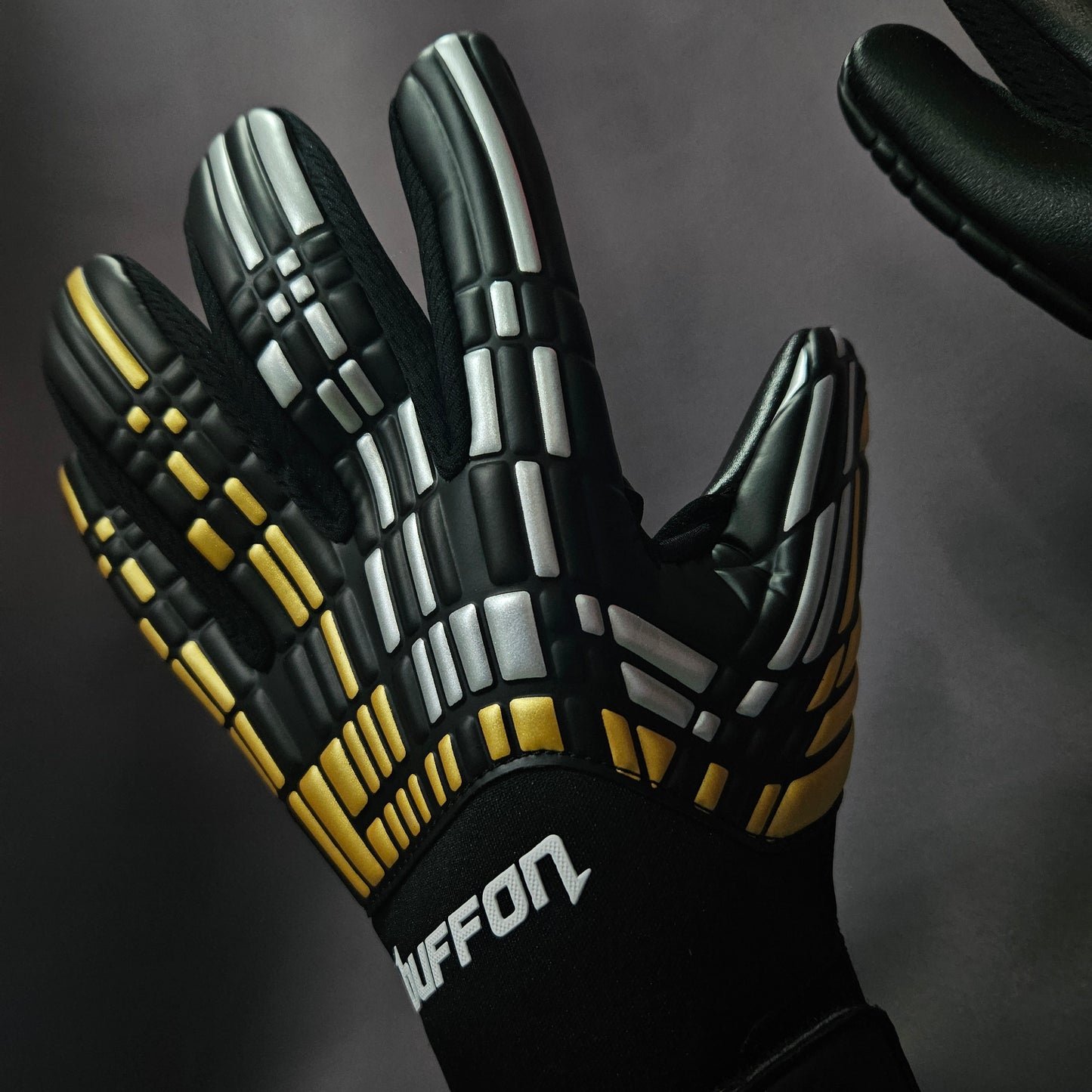 BUFFON - Pixel SEMIPRO Negro Oro Plata