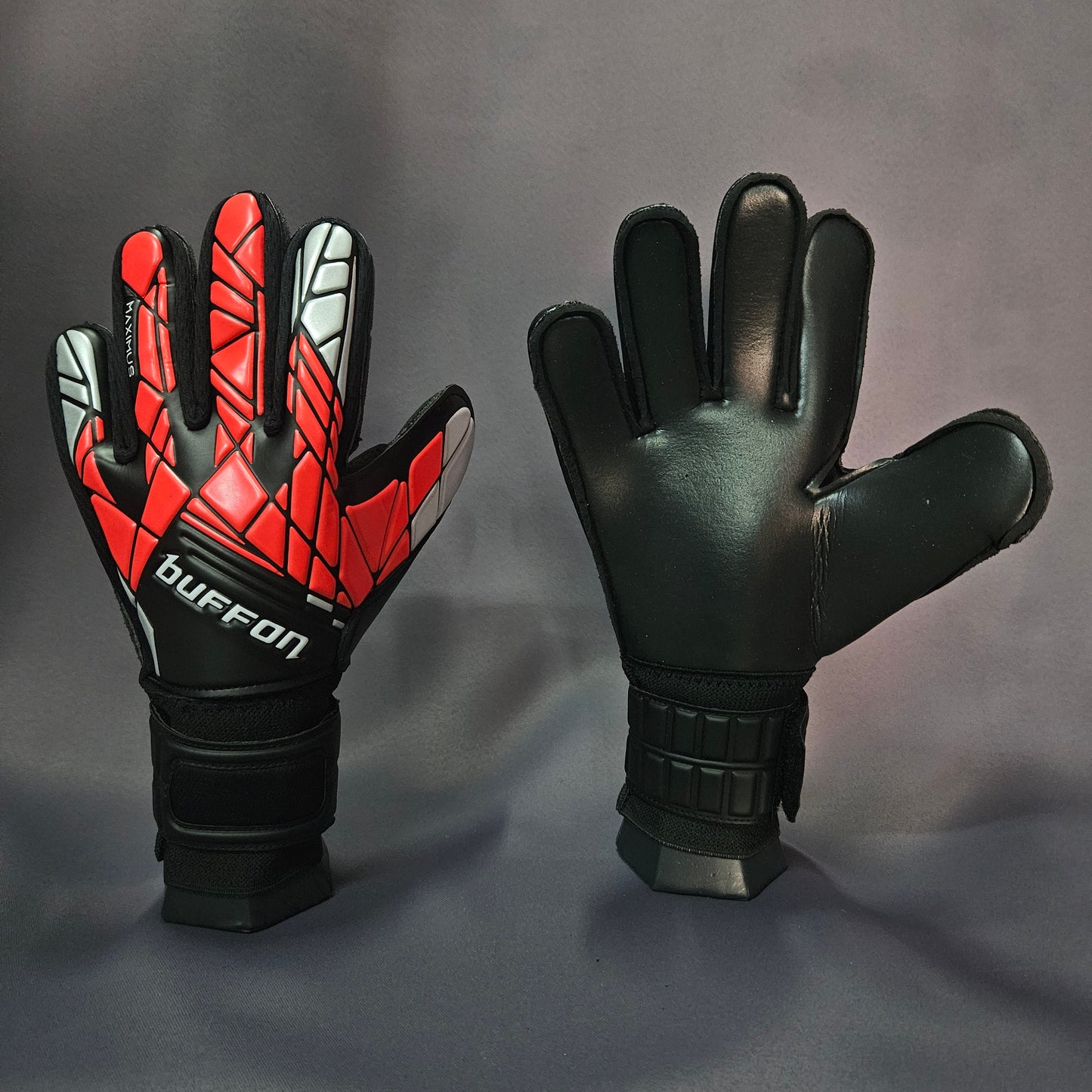 BUFFON - Maximus BASICO Negro Rojos Plata