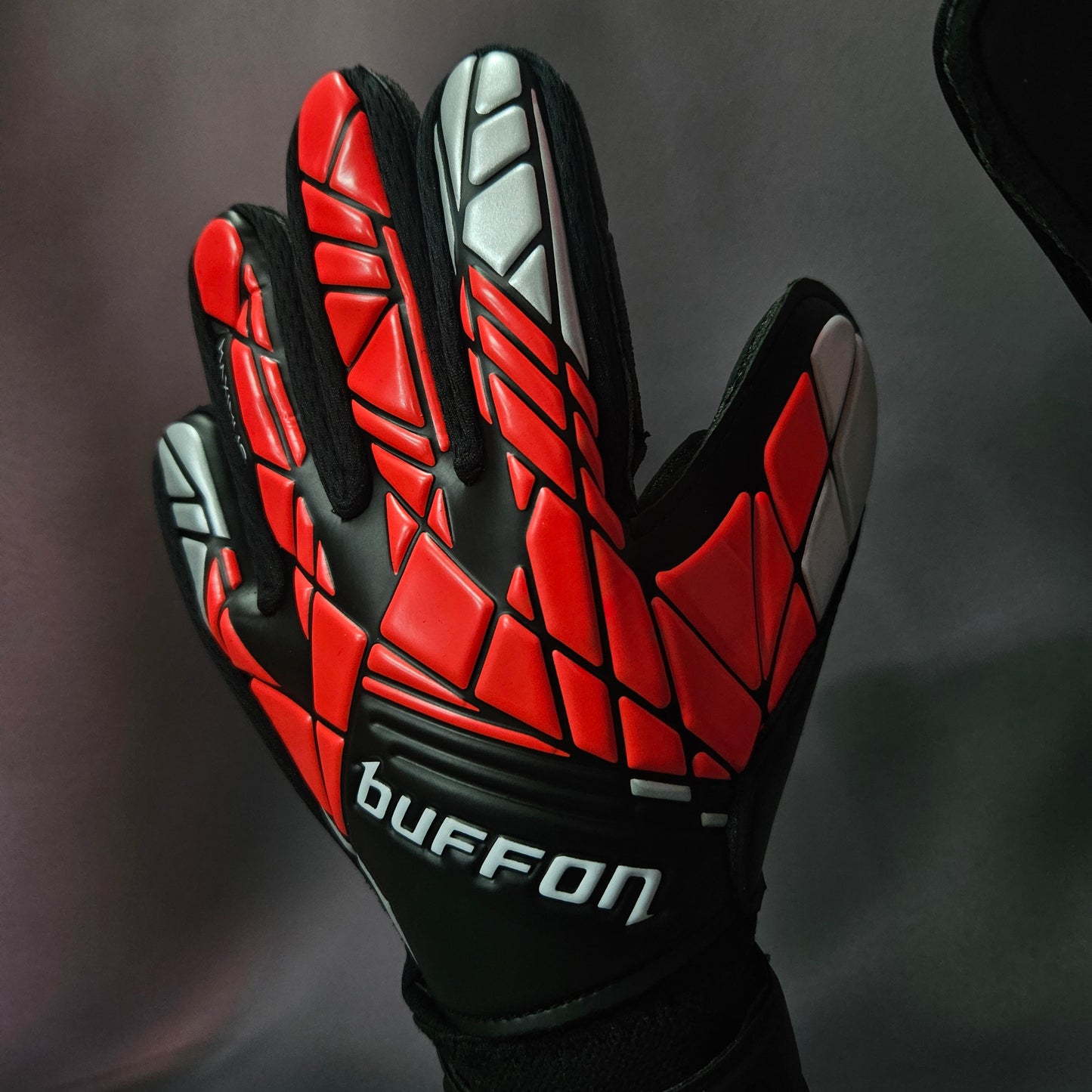 BUFFON - Maximus BASICO Negro Rojos Plata