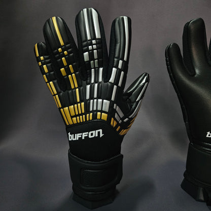 BUFFON - Pixel SEMIPRO Negro Oro Plata